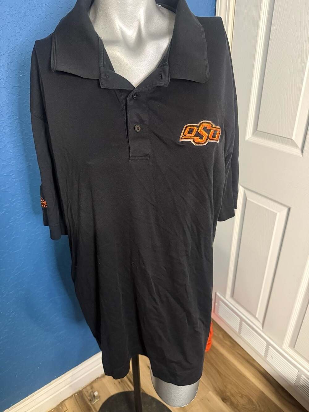 Oklahoma State OSU Cowboys Cutter & Buck Polo XL Chesapeake Energy Black